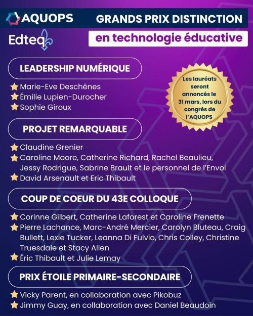 AQUOPS grands prix distinction 2026